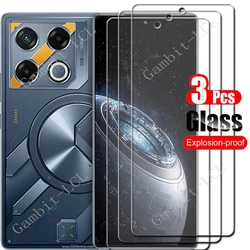 Premium Tempered Glass Screen Protector Set - 3 Pack, 9H Hardness, 6.78 Display Coverage for Tempered glass (Infinix GT 20 Pro)