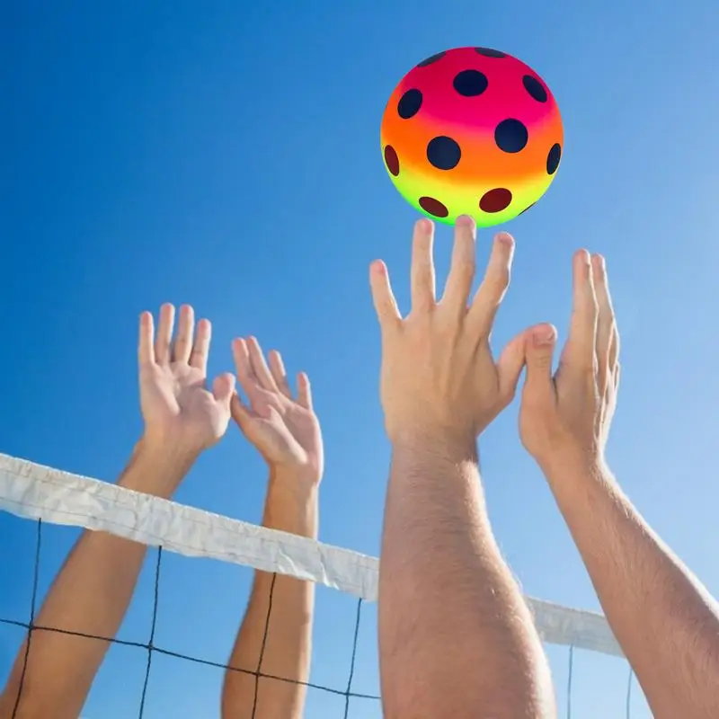 6 Inch Playground Ball Colorful Inflatable Beach Balls Rainbow PVC Sports Kickball Kids Handball Indoor Outdoor