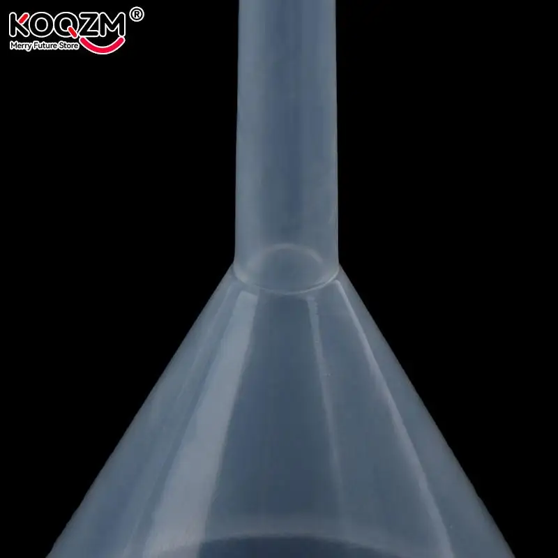미니 플라스틱 깔때기 작은 입 액체 오일 깔때기, 실험실 용품 도구, 학교 실험 용품, 60mm, 1 개