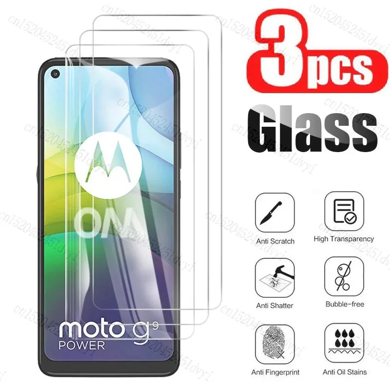 

3PCS Tempered Glass For Motorola Moto G9 G5S G 5G E6 Plus G9 G8 Play G7 E7 E7i Power One Zoom Hyper G50 G30 G20 G100 Stylus 2021