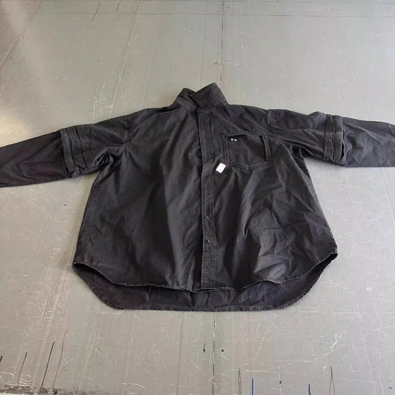 

Новая Съемная промытая рубашка FAR м2 силуэтный дизайн с трехмерным вырезом мужские и женские куртки