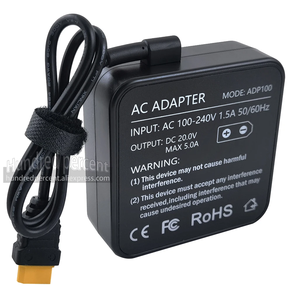 업데이트된 ToolkitRC ADP100 20V 5A 100W 전원 어댑터 충전기 XT60 (M6D, M7, M6DAC V2, M8P, M4P, ISDT Q8, Q6, GT Power, Hota, HTRC, 