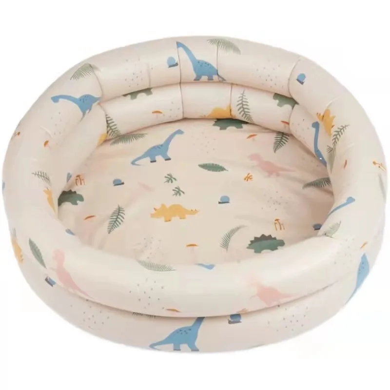 New Inflatable Beach Swimming Pool Baby Indoor Outdoor Wading Pool Soft PVC Round Color Ball Fence Play Space Room