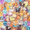10/30/50/100pcs Cute Pokemon Stickers Anime Pikachu Eevee Charman Cartoon Decals Kawaii DIY Phone Case Laptop Kids Sticker Toys 1