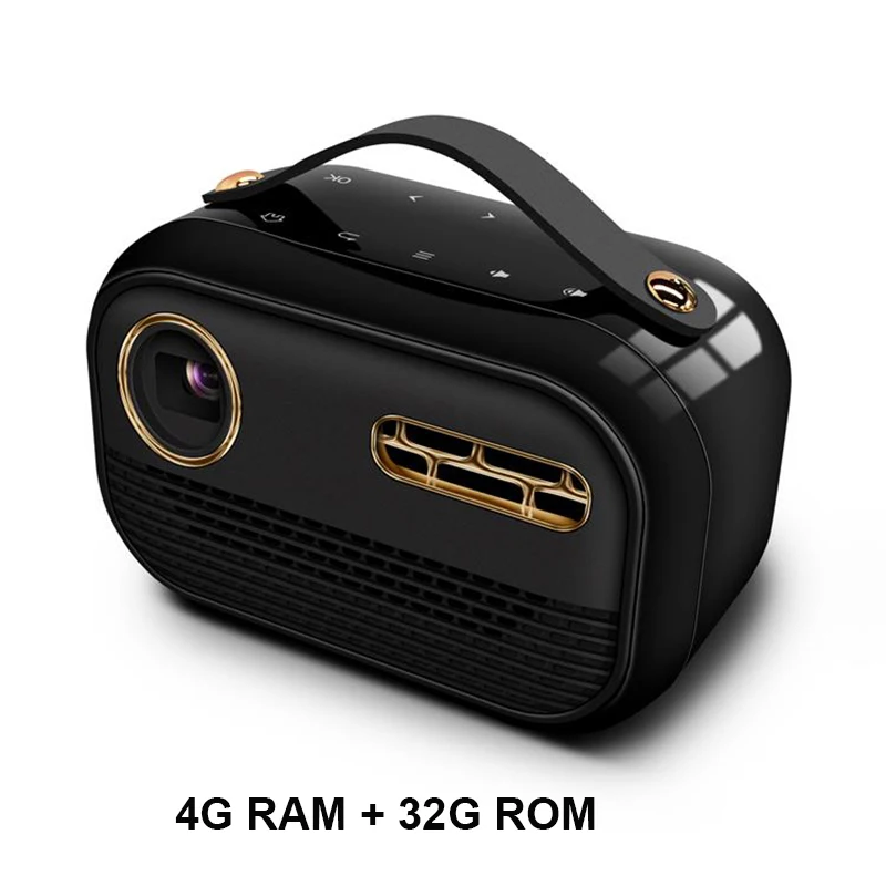 Smartldea Newest Arrive P16 Smart Mini Projector Android9.0 5G wifi BT HD1.4 video proyector 4K 3D game Beamer 4G+32G OPTION 3d projector Projectors