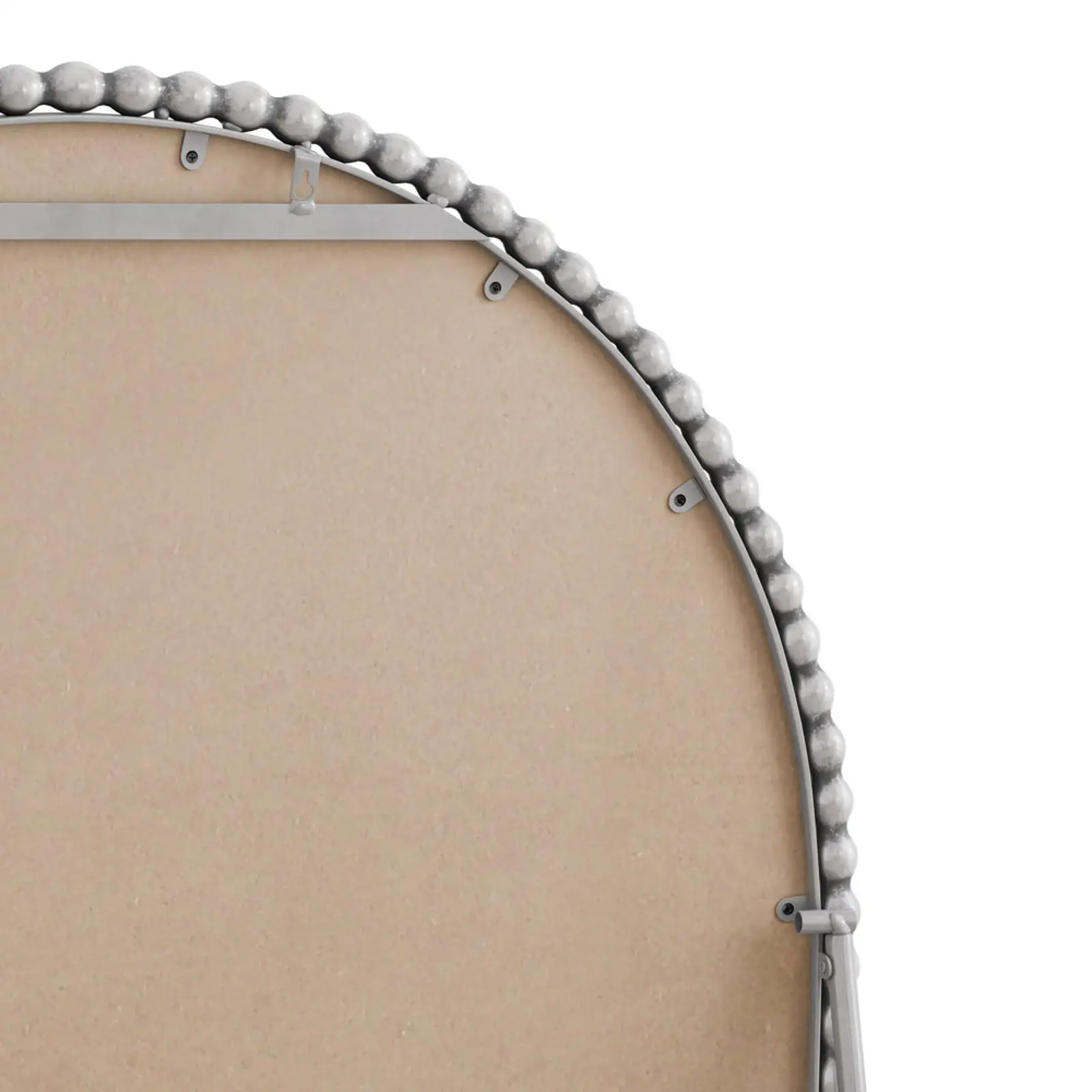 Large Silver Arch Mirror Classic Wall Decor Full Body Standing Mirror for Bedroom Living Room Style