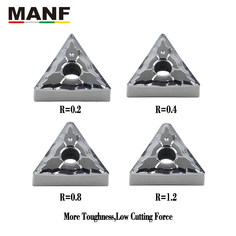 

MANF Turning Tool Tungsten Carbide TNMG160402 TNMG160404 TNMG 160408 Insert For Aluminum MTJNR MTJNL MTENN MTFNR Toolholder