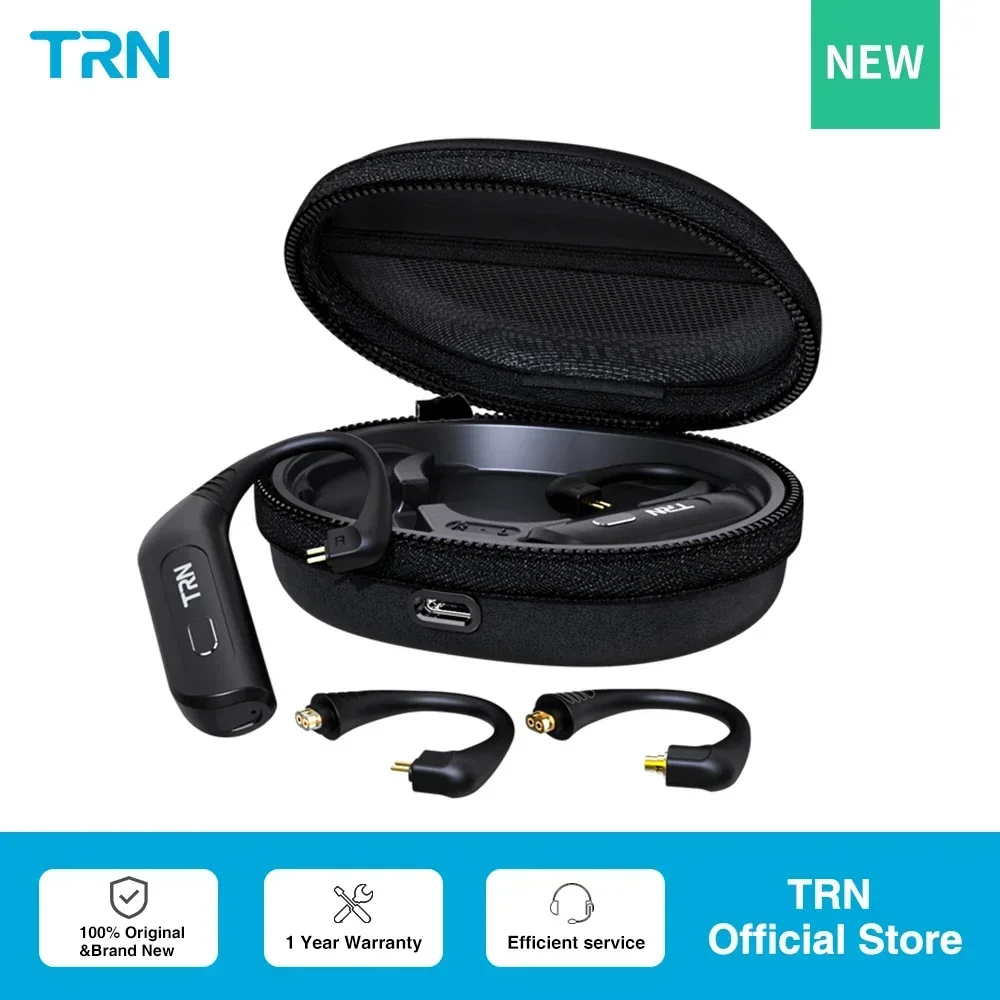

TRN BT30 Wireless Bluetooth 5.2 APTX HIFI Earphone Cable 2PIN/MMCX Connector Replaceable Plug Ear Hook for TRN Xuanwu MT3 Kirin