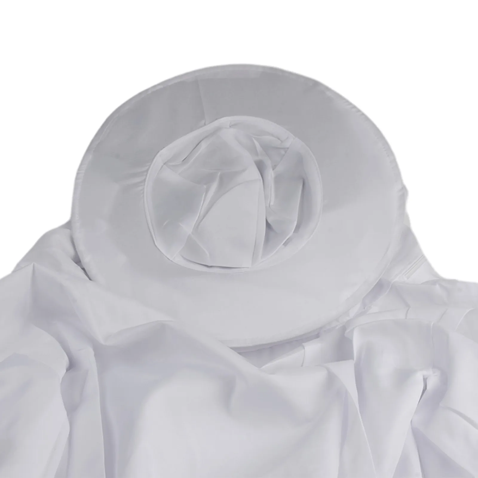 2pcs Beekeeping Jacket Bee Keeper Keeping Suit Pull Over Hat V Eil Smock Protect White Bee Suit Work Clothes 55 Cm Sleeve Length