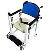 Medical Silent Pulley Disabled Transfer Wheel Chair Commode Chair Elderly Portable Toilet 3