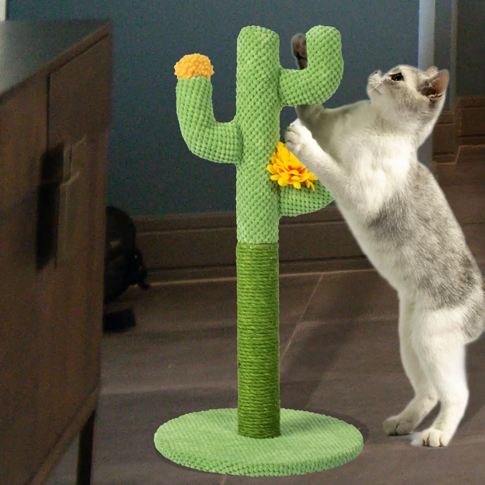 Funny Cactus Cat Scratching Post Tower Scratcher Cat Interactive Toy Scratch Funny Cactus Cat Scratching Post Tower Scratcher Cat Interactive Toy Scratch