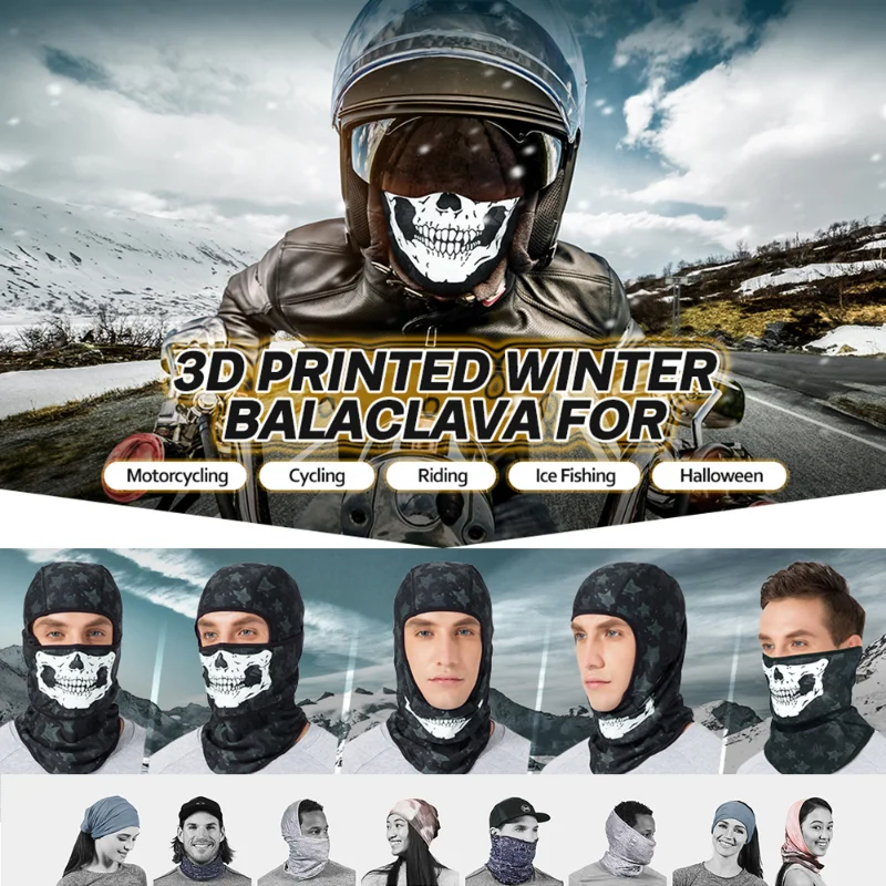 Balaclava Termico Multiuso AYPOW | Passamontagna Antivento Per Moto, Sci E Sport Invernali | Traspirante E Elastico - Foto 4