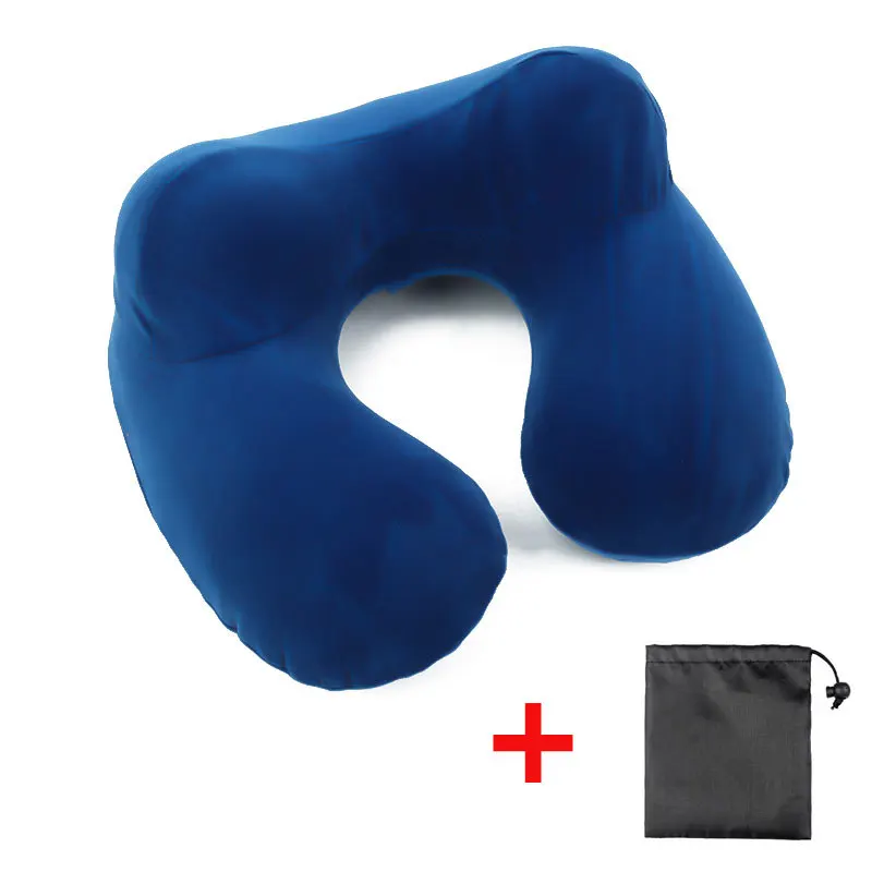 Portable U-Shape Travel Pillow For Airplane Car Inflatable Neck Pillow Comfortable Pillows For Sleep Home Travel Accessories 3