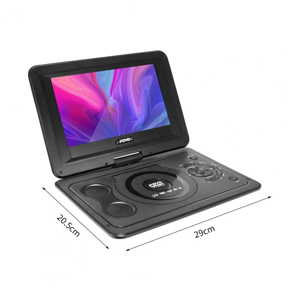 DVD Player 13.9 Inches Portable DVD Player Region-free EVD Player USB Port 270 Degree Rotation Swivel Screen EVD Lecteur DVD