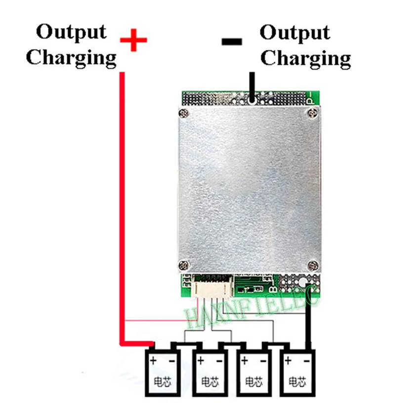 4S 12.8V 200A BMS 3.2V LiFePo4 Bordo di protezione della batteria al litio ferro fosfato W ricarica bilanciata per avviamento moto inverter - immagine 5