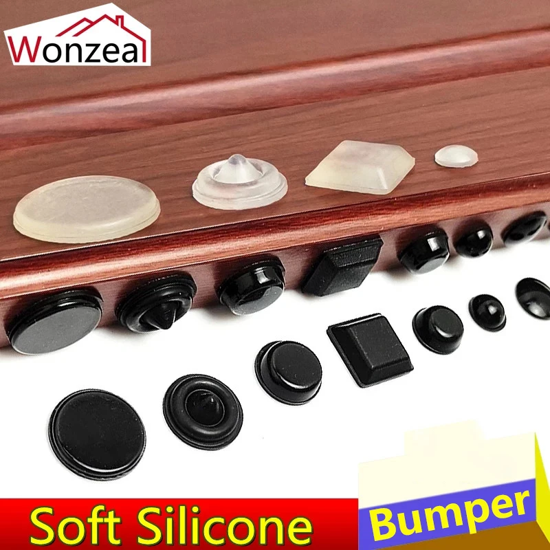 Cabinet Bumper Damper Rubber Silicone Feet Furniture Accessories Door Stopper