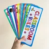 16 Pcs Classroom Rules Learning English Cards Bulletin Board Set Classroom Decor Behavior Rules Developing Teacher Teaching Aids 6