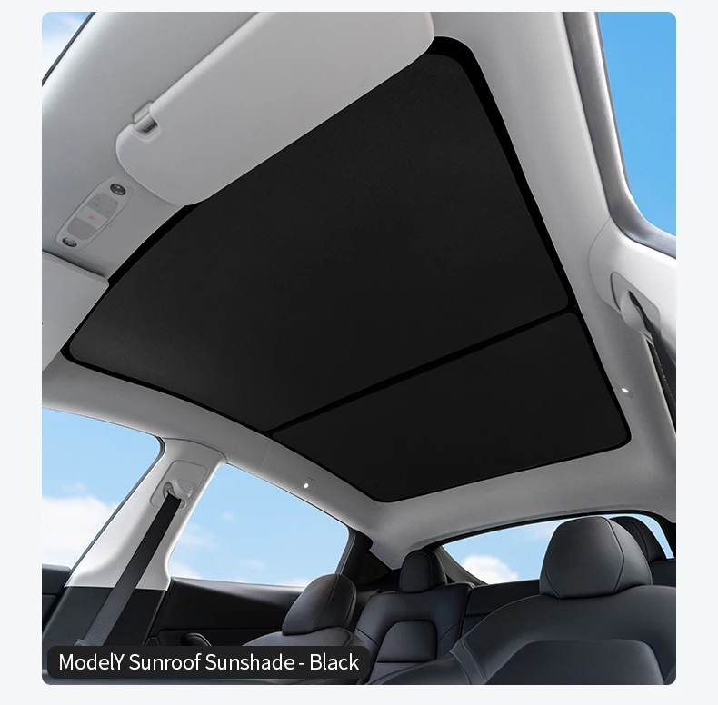 For tesla model 3 2019-2021 2022/model Y Glass roof Sunshade Front Rear Sunroof  Skylight Blind Shading Net sunroof sunshade custom plates