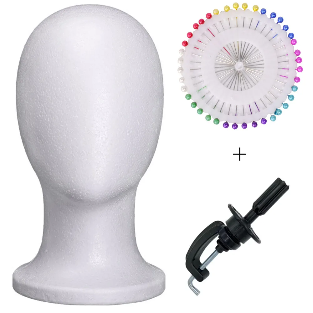 22 zoll Weibliche Schaum Mannequin Kopf Perücke Kopf Display Glatte Langlebige Styling Werkzeuge Langlebig Tragbare Mode für Home Reise – Detail 15
