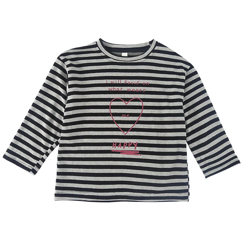 2025 Autumn New Children Long Sleeve T Shirts Cotton Girls Loose Striped Bottoming Shirt Boys Versatile Casual Tops Kids Clothes 6 2025 Autumn New Children Long Sleeve T Shirts Cotton Girls Loose Striped Bottoming Shirt Boys Versatile Casual Tops Kids Clothes - Image 6