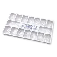 64Pcs/Box Dental Adult or Child Transparent Crowns Dentist Tools 1.910 1.912 Preformed Molar Tooth Crown 2