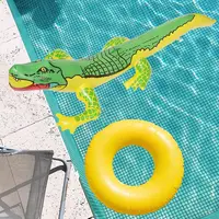 2Pcs PVC Swimming Pool Funny Water Toys Blow Up Crocodile Toy Inflatable Toys Inflatable Crocodile Alligator Balloon 1
