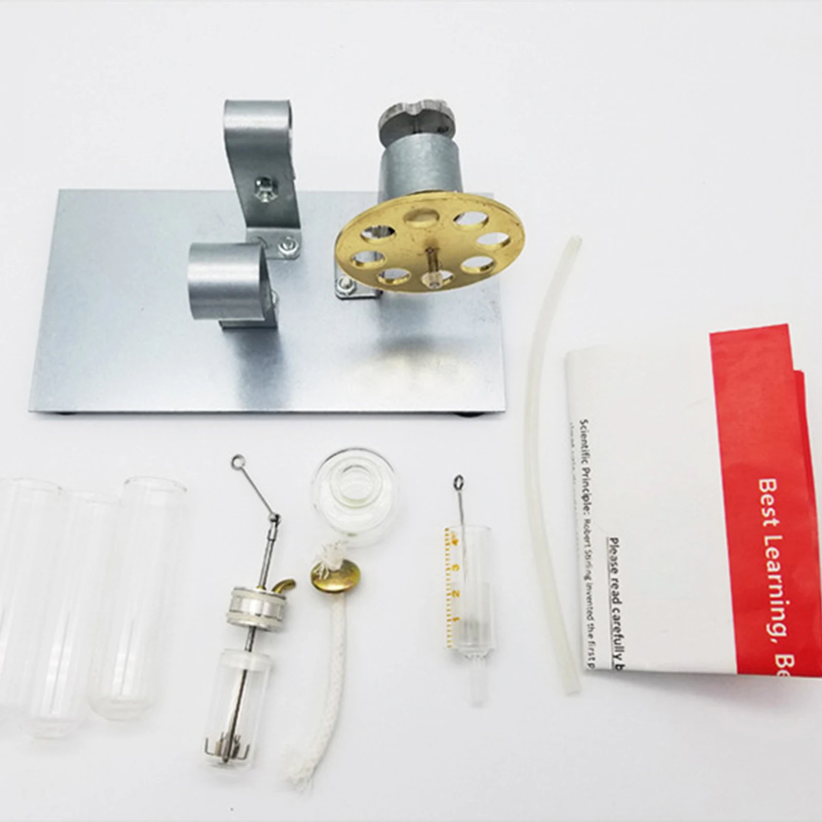 Hot Air Stirling Engine Education Toy Electricity Power Generator DIY Stirling Model Electricity Power Generator Model for Kids