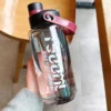 1.5/2L Large Capacity Plastic Water Bottle Outdoor drinkware And Sports Belt Handle Summer Water Bottle Camping