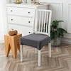 Dining Room Kitchen Stretch Jacquard Chair Seat Cover Removable Washable Anti-Dust Chair Seat Cushion Protector Slipcovers 6