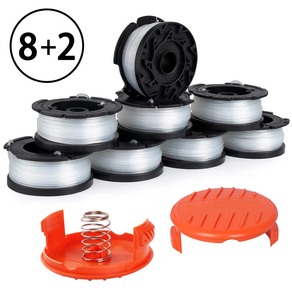 Grass Trimmer Replacement Spool scap cover for Black Decker Line String spring Trimmer Weed Eater Refills 30ft 0.065&rdquo;AF-100-3ZP