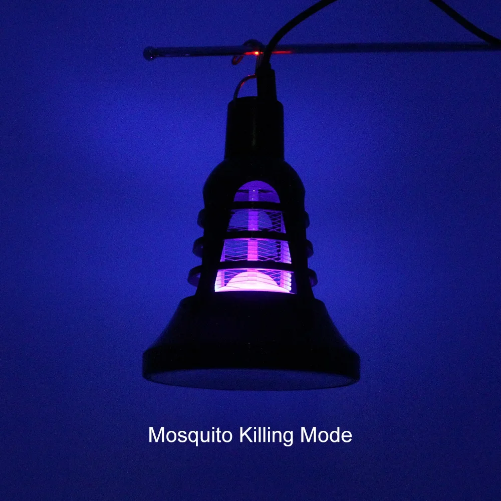 Outdoor USB 5V Mosquito Killer Lamp With Hook Fly Trap Zapper Insect Killer Repellent Anti Mosquito Trap For Camping Tent