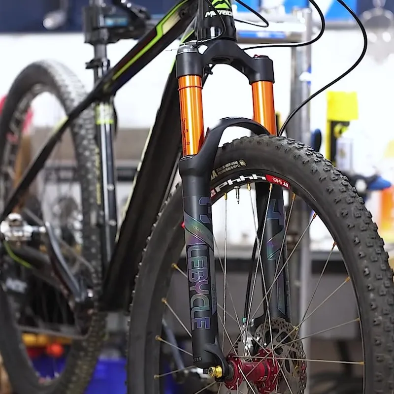 Mtb suspensão a ar e óleo garfo bicicleta amortecedor aro 26/27.5/29 ...