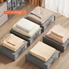 Oxford Cloth Bed Sheet Storage Box Fabric Clothing Four-piece Set Storage Wardrobe Quilt Cover Blanket Storage Box 6