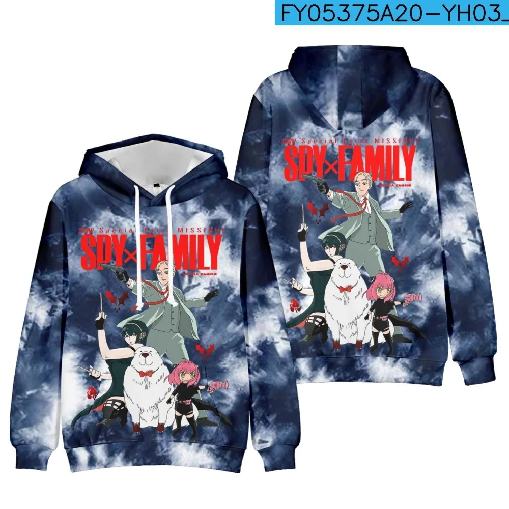 

Japan Anime Spy X Family Anya Forger Cosplay Hoodies Sweatshirt 3D Teens Boys Girls Cartoon Harajuku Hoodie Sweatshirt