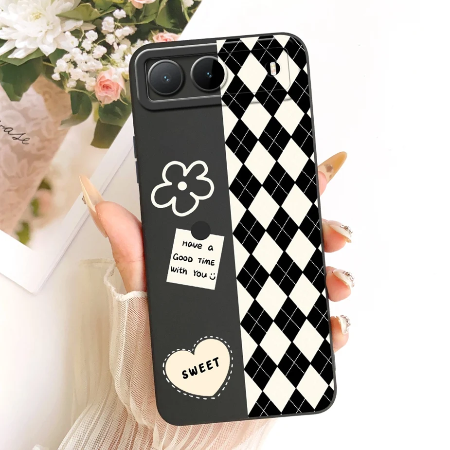 Sunflower Artistic Soft TPU Phone Case - Pretty Girl Design