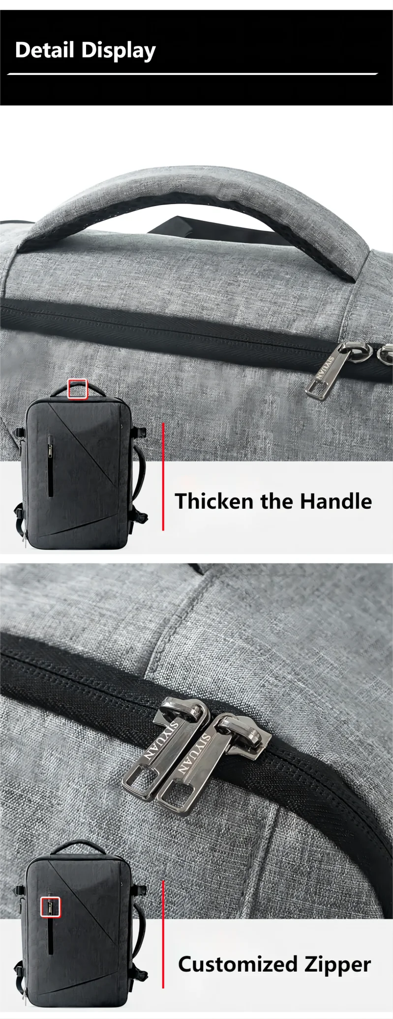 Large Capacity Men\'s Waterproof Backpack 6