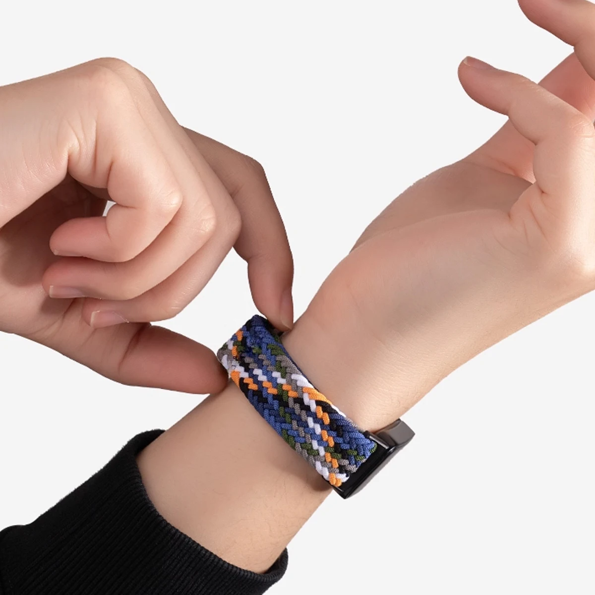Braided Nylon Strap with Magnetic Buckle - Adjustable and Comfortable Watchband Accessories