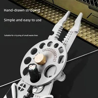 Multifunction turntable wire stripper Cutting Pliers Cable Stripper Cutter For Pressing Pliers Winding Wire Electrician Tools 1