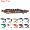 50Pcs Multi Knot Bait 10cm-10g-8# Blood Trough Bionic False Bait Multi-stage Road Sub Bait Loach 1