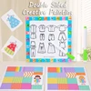 Kids Color Shape Matching Logical Thinking Board Games Montessori Painting Toy Tailor Master Battle Game Funny Interactive Toys 4
