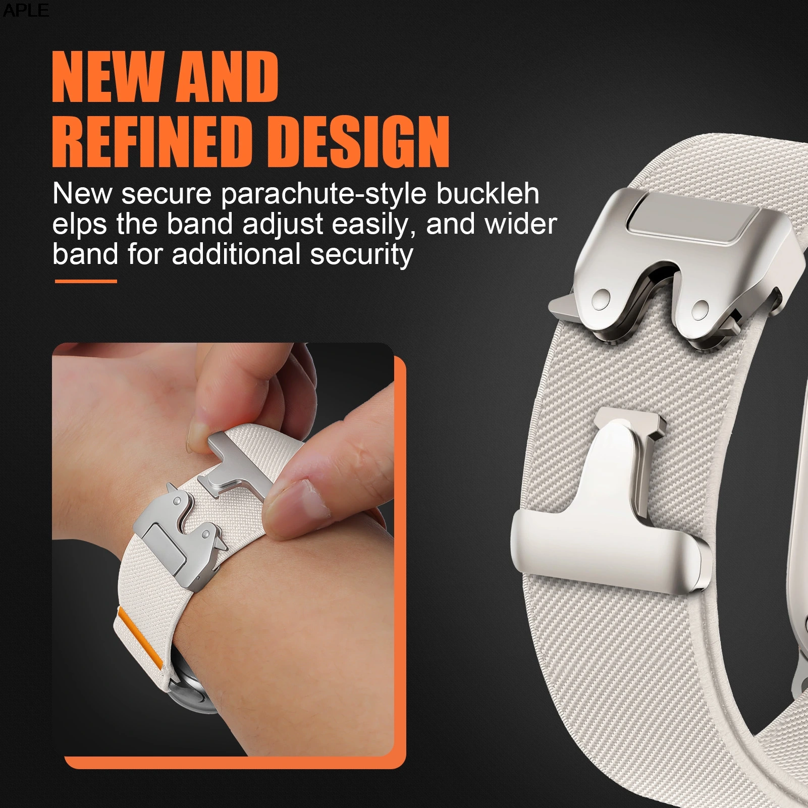 Parachute Watch Bracelet - 20mm/22mm Band in Stylish Design