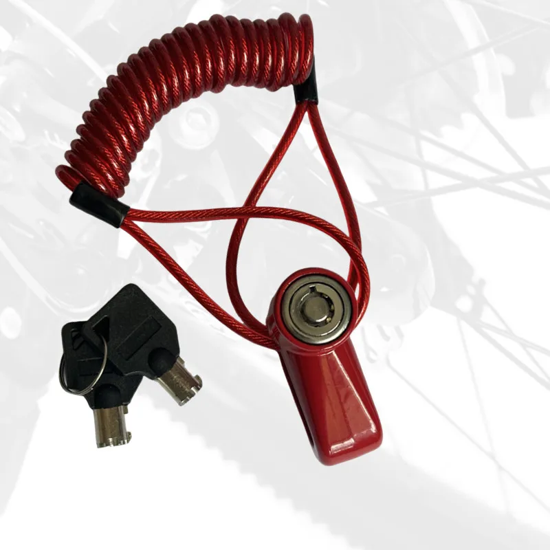 Disc Brake Lock Motorcycle Disc Brake Lock Anti-theft Lock Electric Scooter Disc Brake Lock with Steel Wire Bicycle Mountain Bike Motorcycle Disc Safety Theft Protec