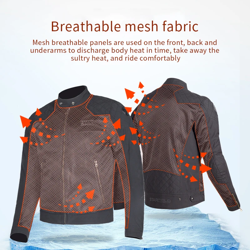 여름용 오토바이 사이클링 재킷 메쉬 남성용 라이딩 의류 통기성 보호 장비 액세서리 포함