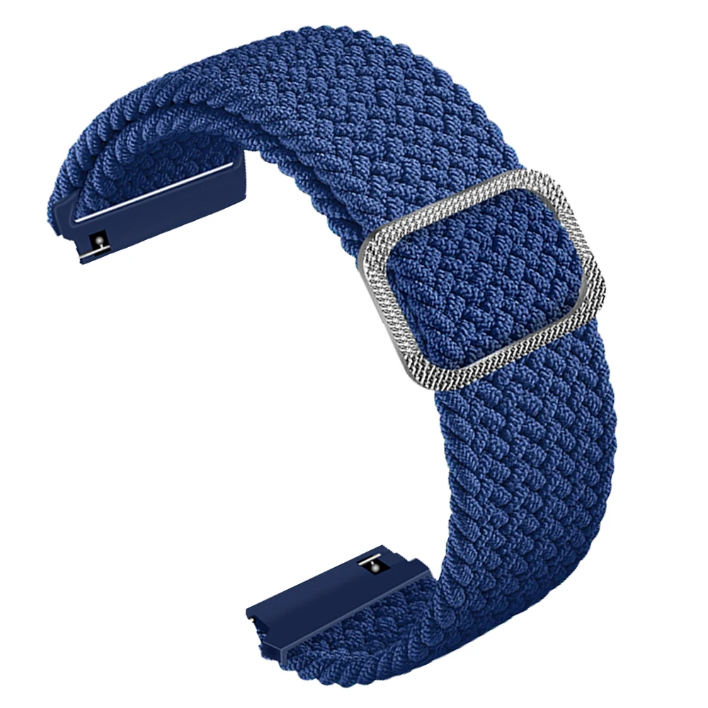 Nylon Braided Loop Strap - Breathable and Durable Replacement Band, 20/22mm