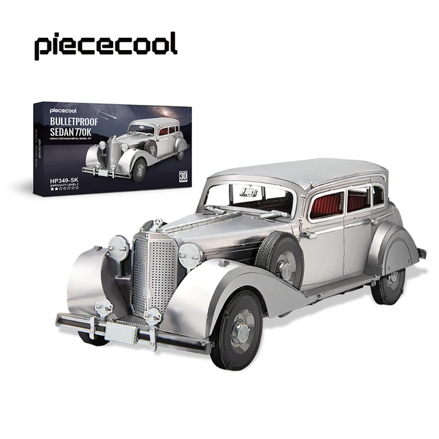 Piececool 3D Metal Puzzles Bulletproof Sedan 770k DIY Set 1