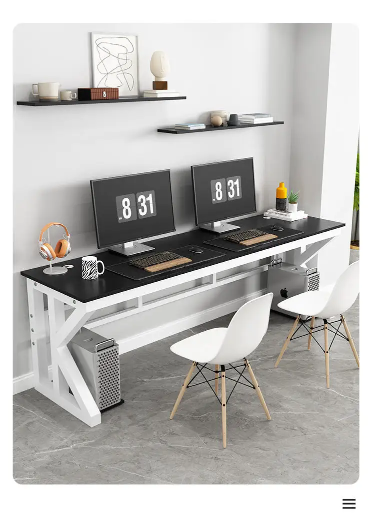 Escritorio de computadora Simple para dos personas, mesa de tira para  dormitorio, oficina en casa, escritorio de pared para deportes  electrónicos, escritorio de aprendizaje y escritura