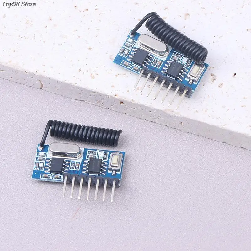 QIACHIP Modulo RF 433MHz RX480E | Trasmettitore E Ricevitore Con Antenna | Set Da 6 Pezzi Per Arduino | Telecomando Per Antifurto E Domotica