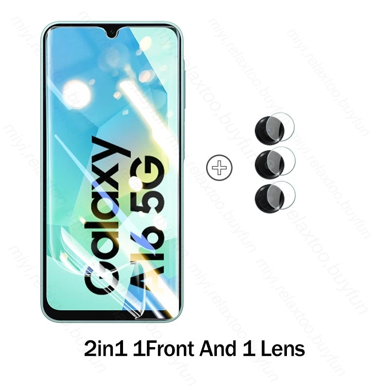 6-in-1 Soft Hydrogel Film Screen Protector with Case and Camera Glass