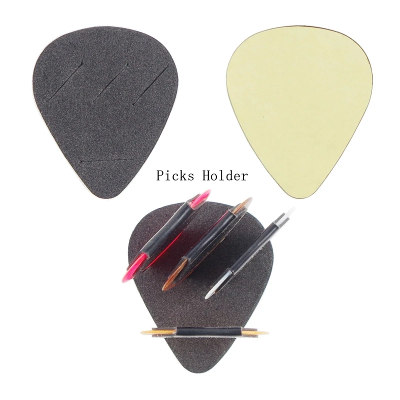 

Guitar Pick Adhesive Holder Plectrums for Electric, Bass, Guitar or Ukulele Y1QE
