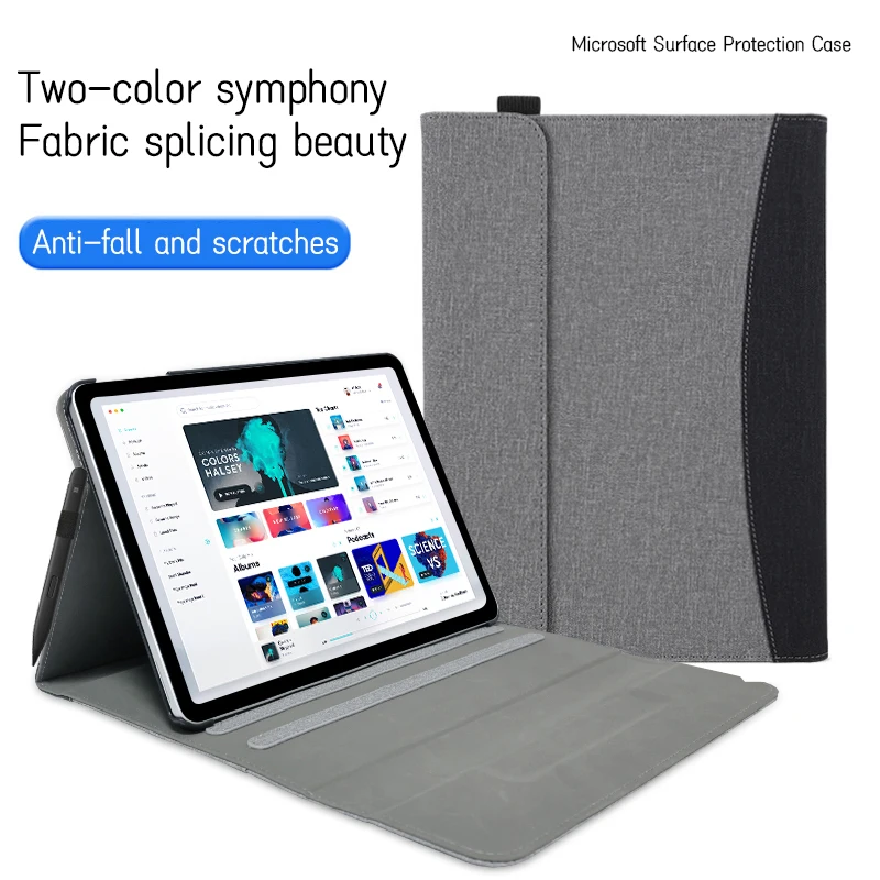 Premium Fabric Stand Cover for 12-Inch Tablet & 2-in-1 Laptop